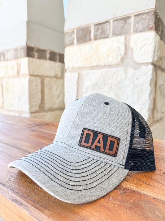 Leather Patch Dad Hat