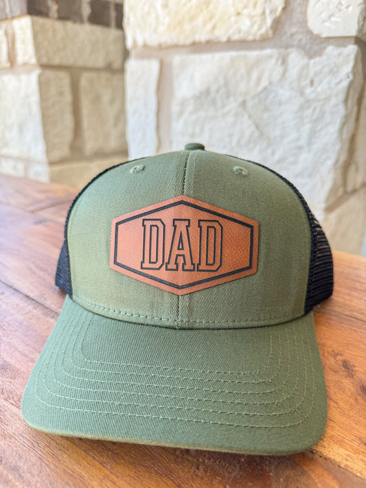 Leather Patch Dad Hat