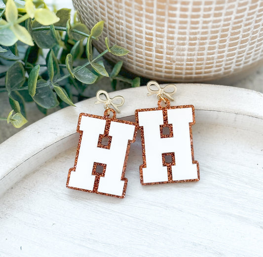 Varsity Letter Earrings