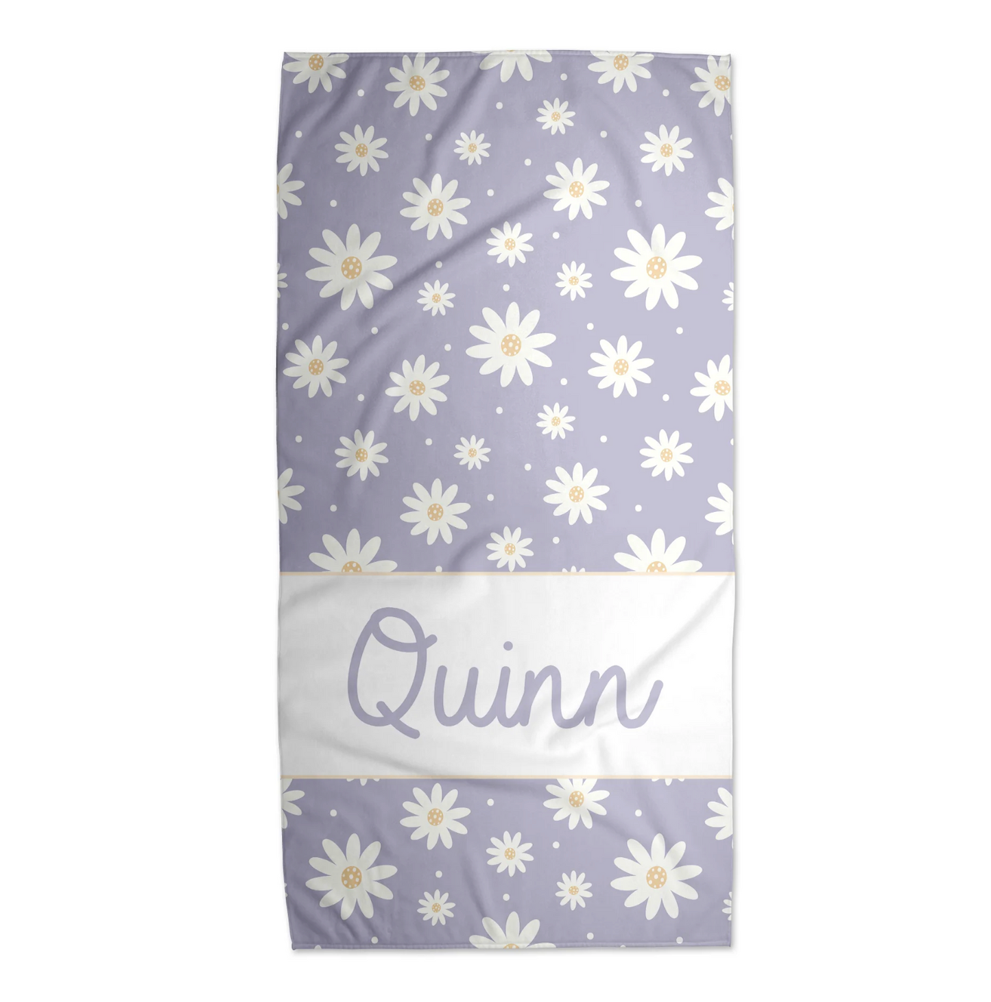 Daisy Personalized Beach Towel