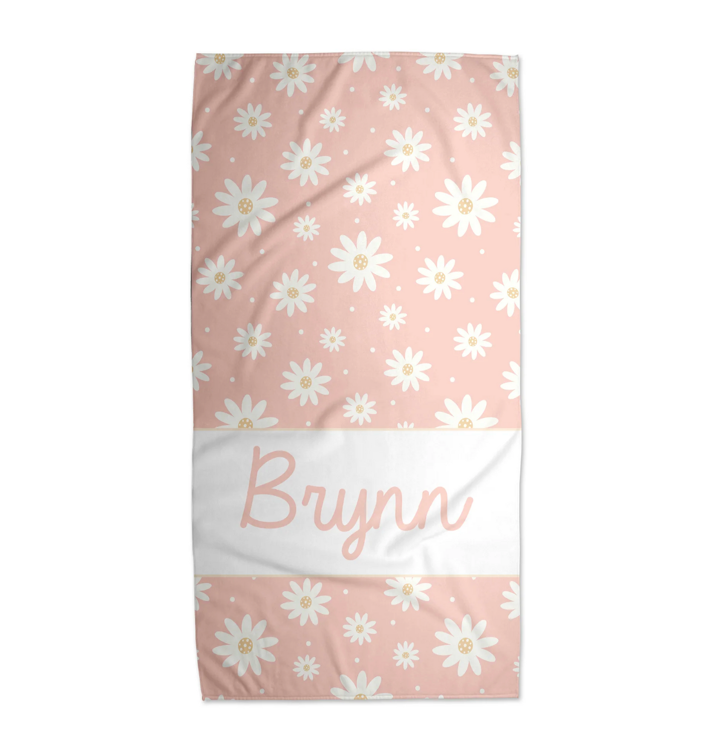 Daisy Personalized Beach Towel