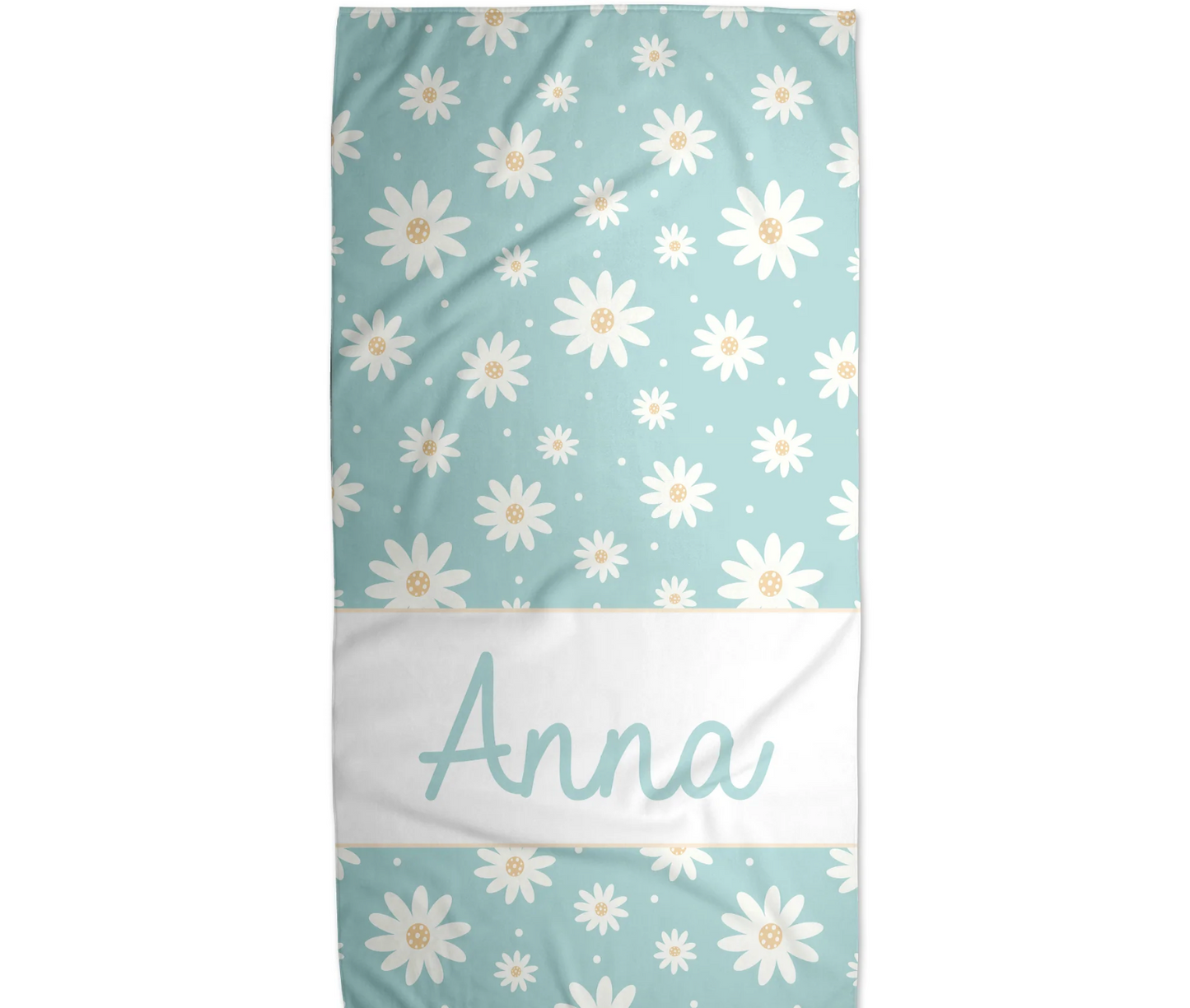 Daisy Personalized Beach Towel