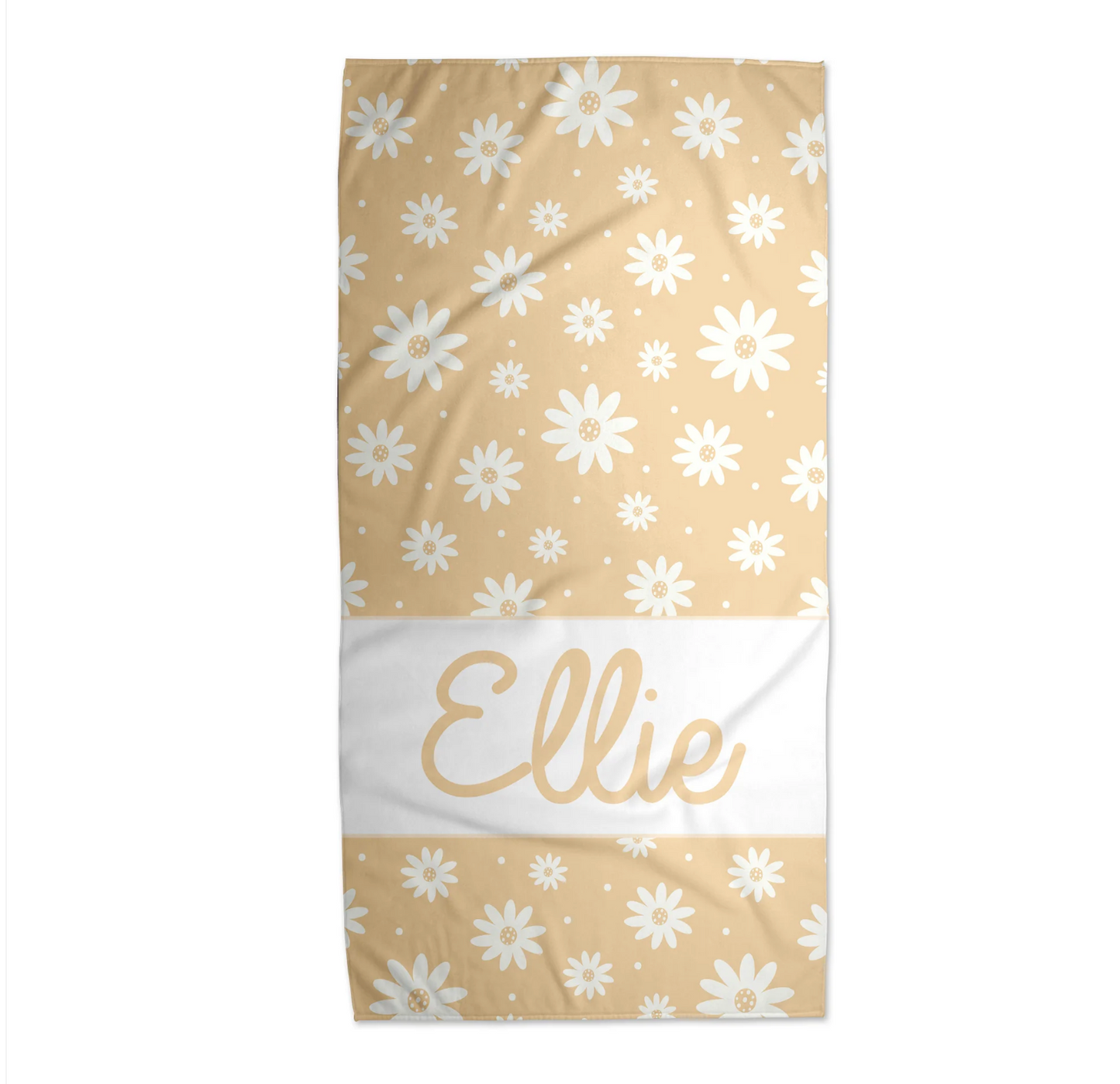 Daisy Personalized Beach Towel