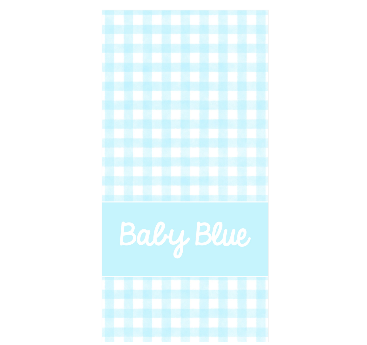 Gingham Personalized Beach Towel