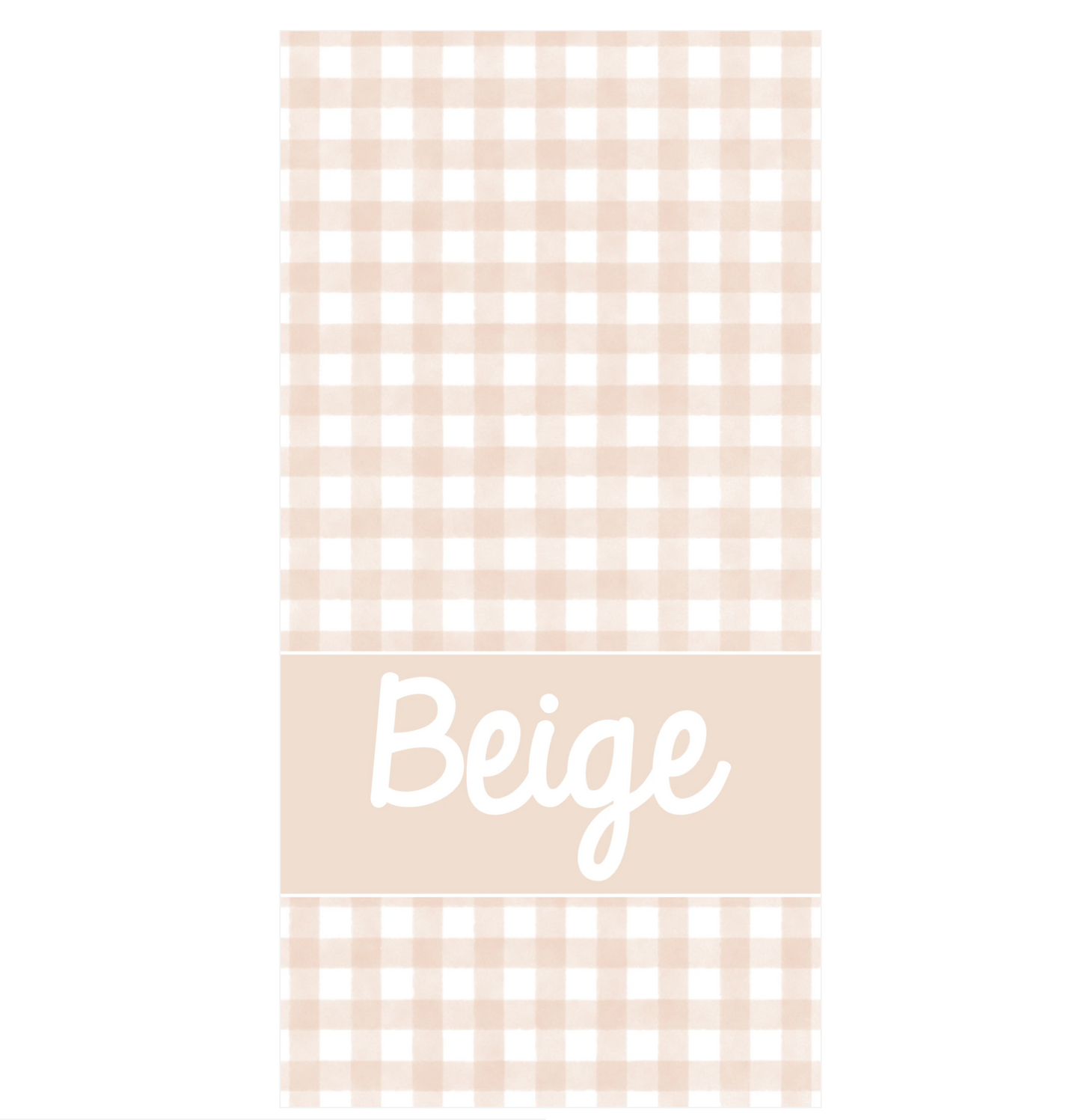 Gingham Personalized Beach Towel