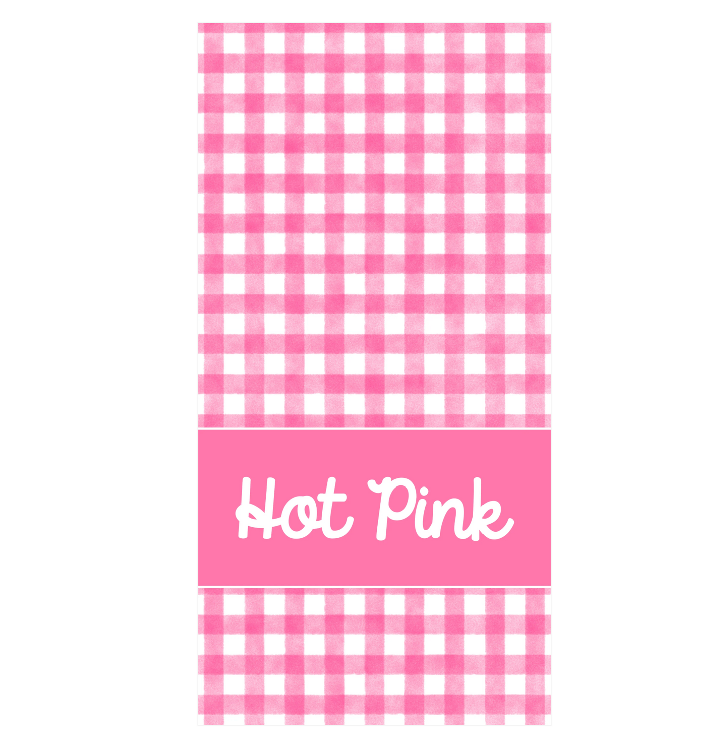 Gingham Personalized Beach Towel