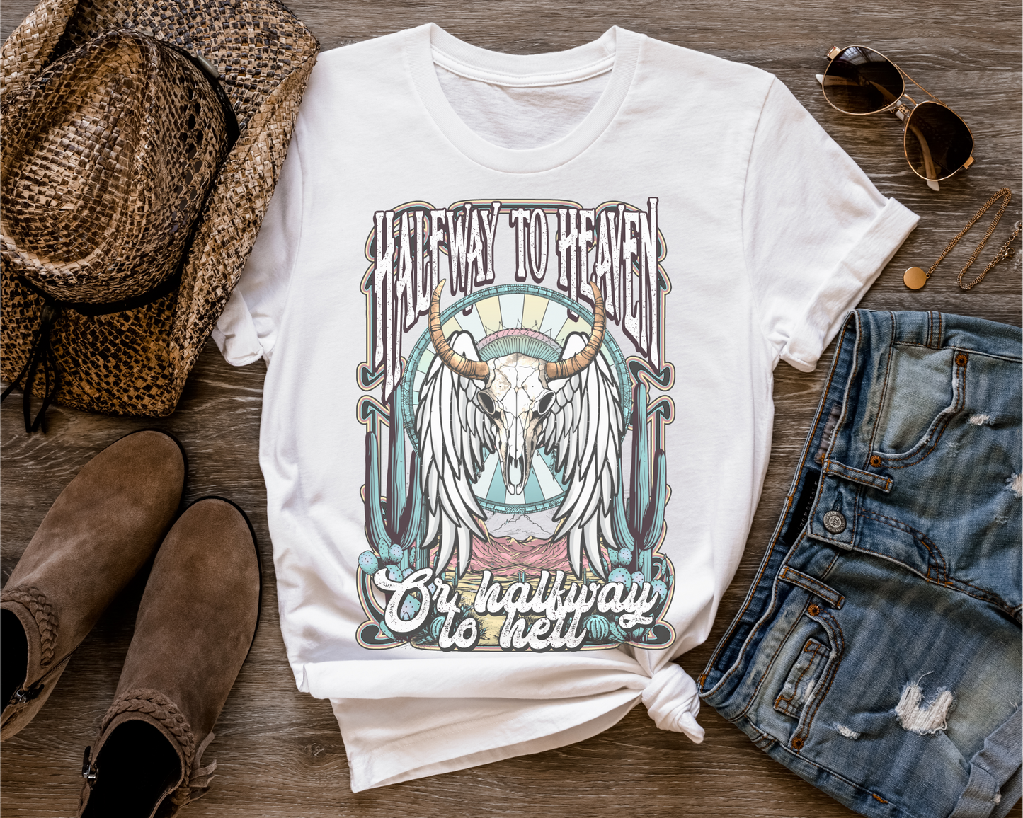 Halfway To Heaven Graphic Tee