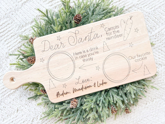 Personalized Santa Tray