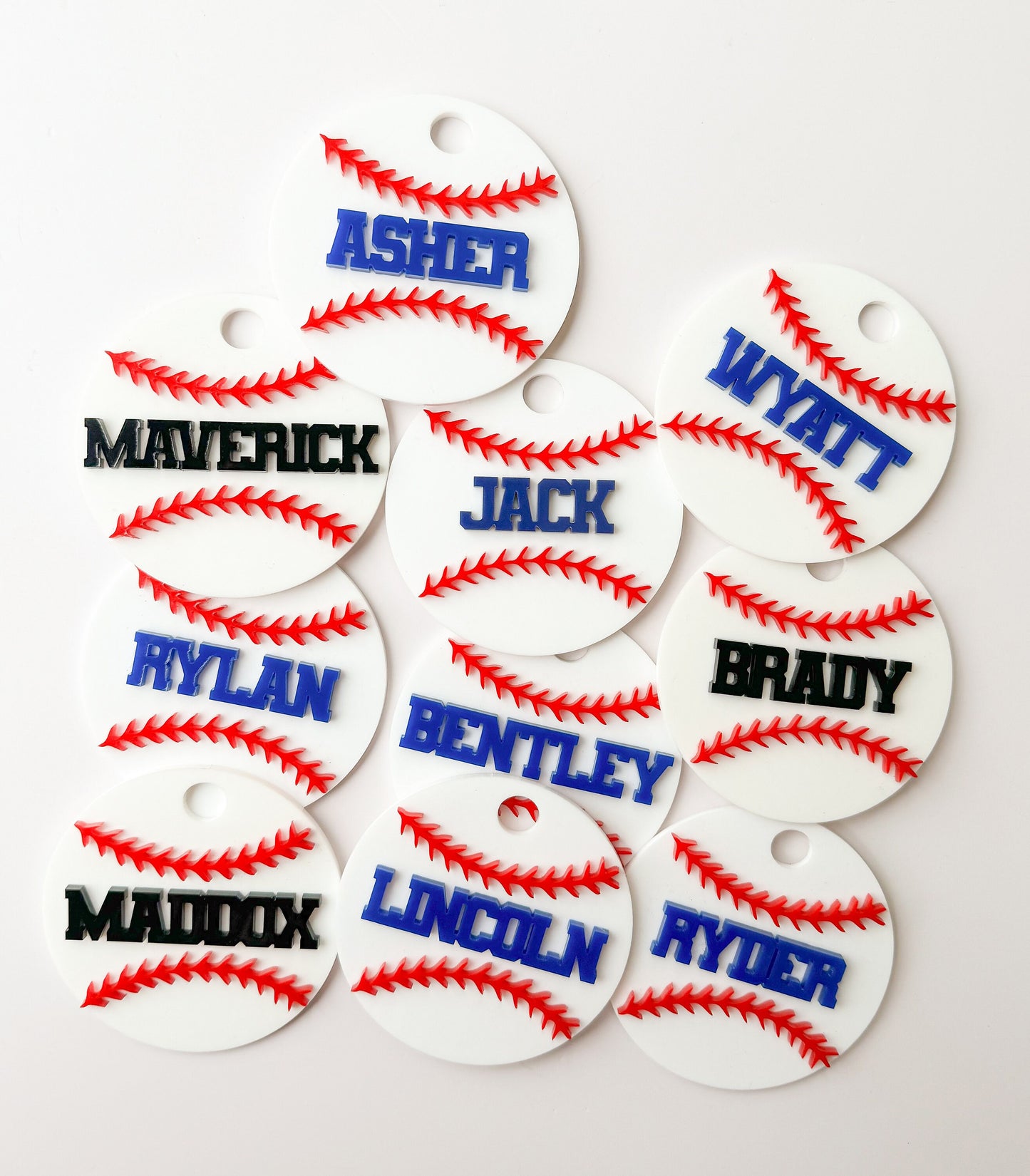 Personalized Baseball Bag Tag