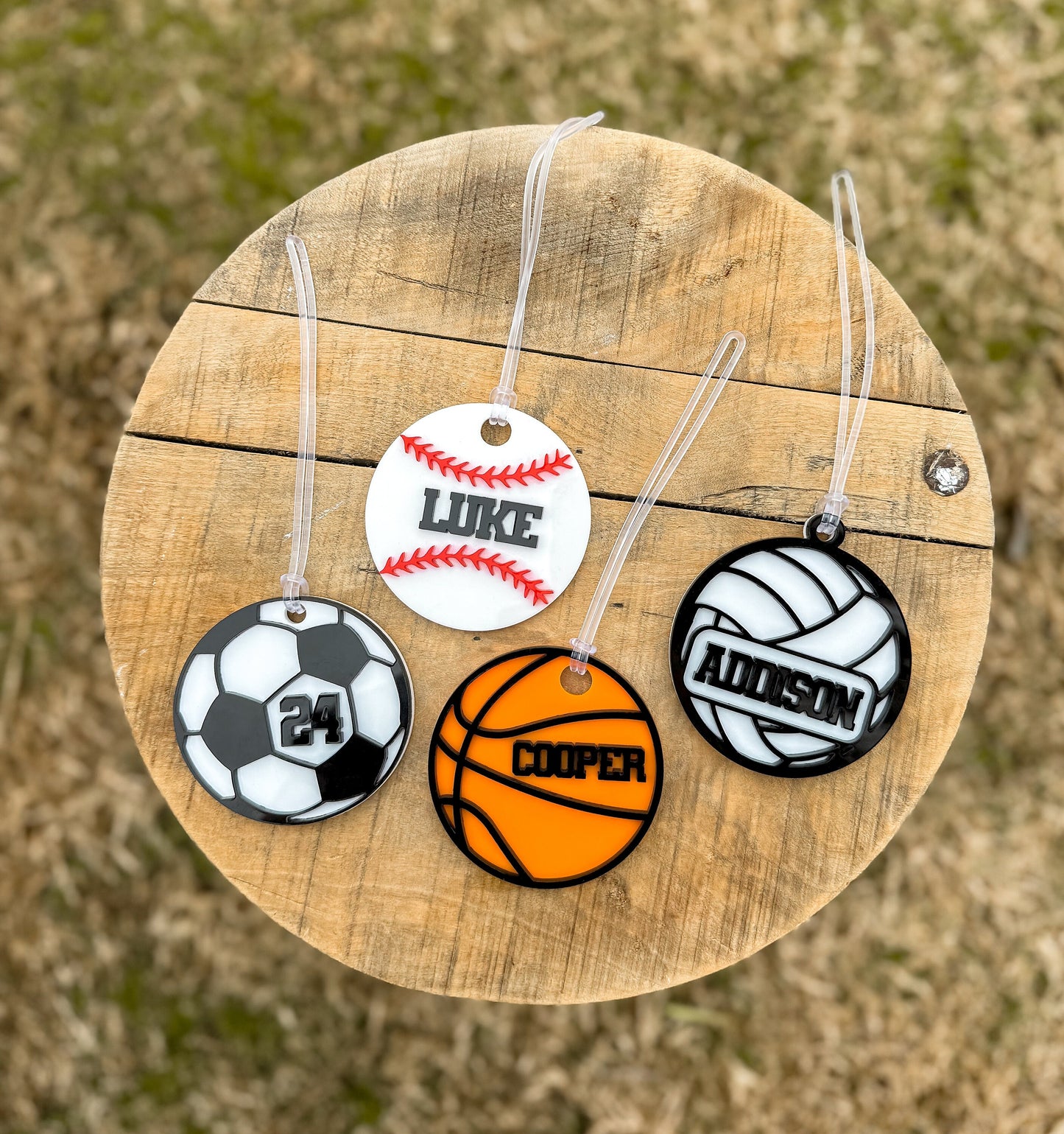 Personalized Basketball Bag Tag