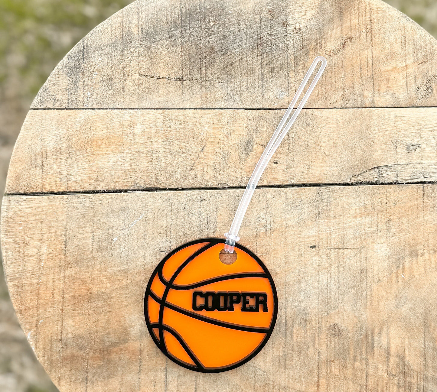 Personalized Basketball Bag Tag