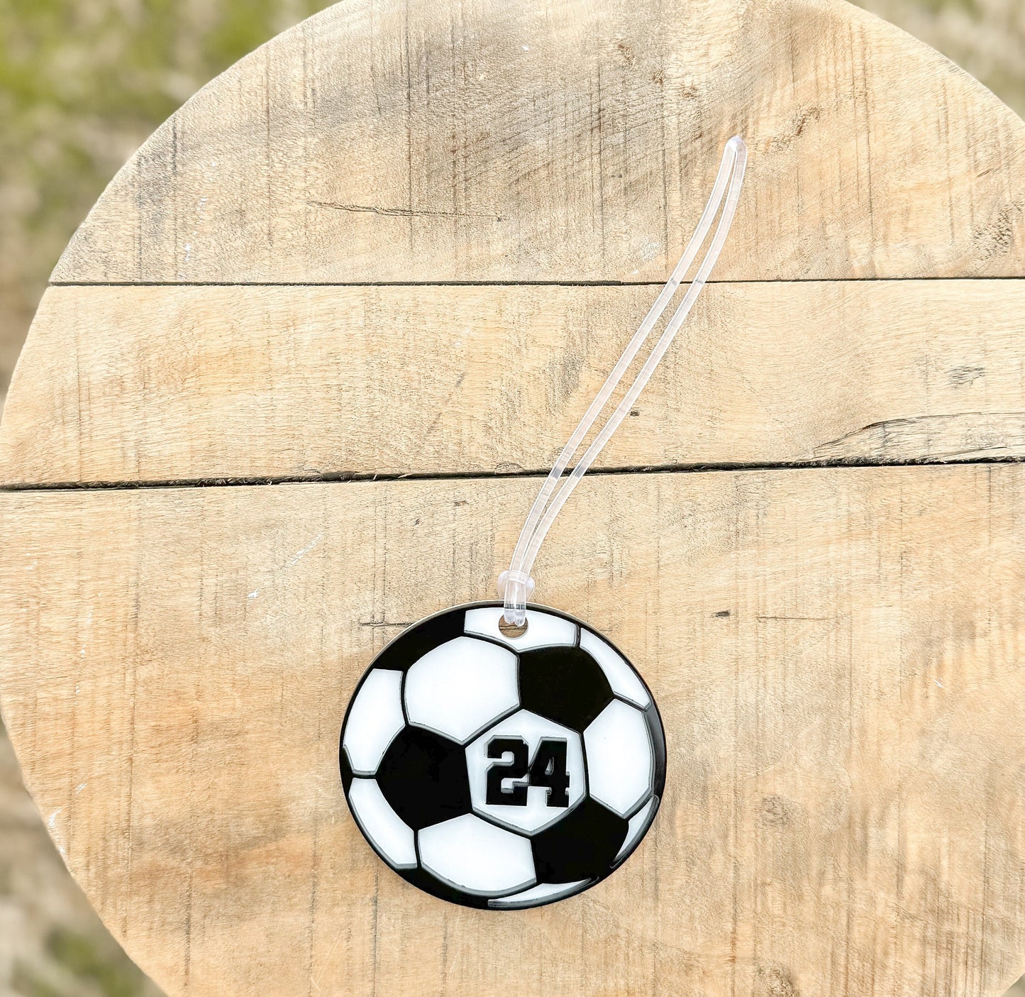 Personalized Soccer Bag Tag