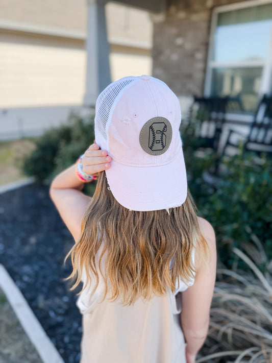 Womens Customized Baseball Number Hat