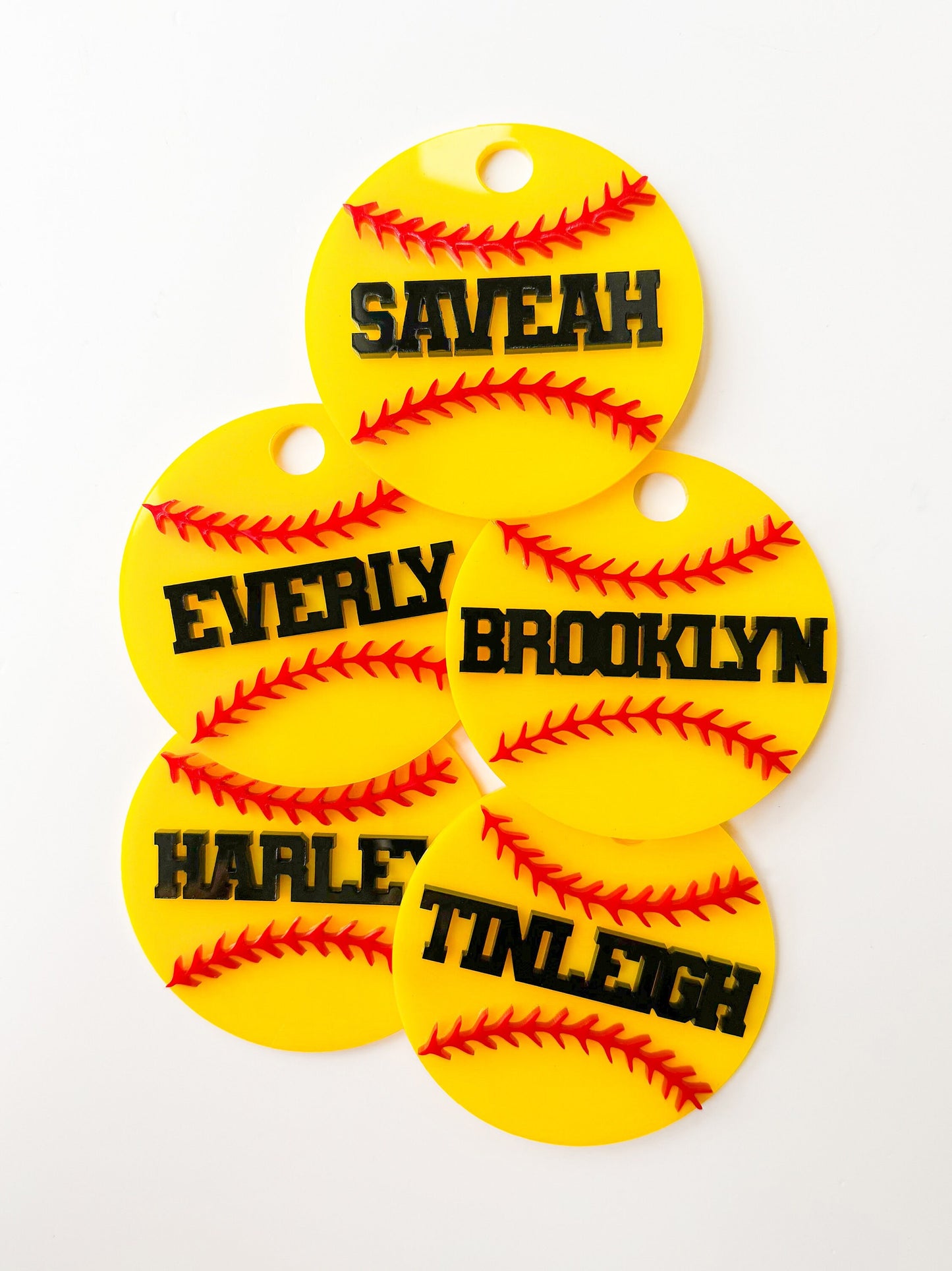 Personalized Baseball Bag Tag