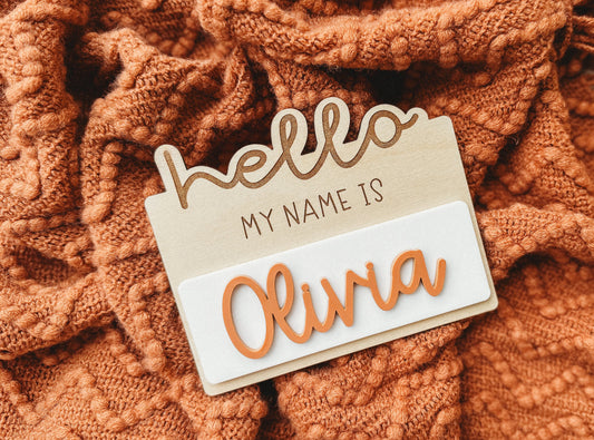 Newborn Name Sign