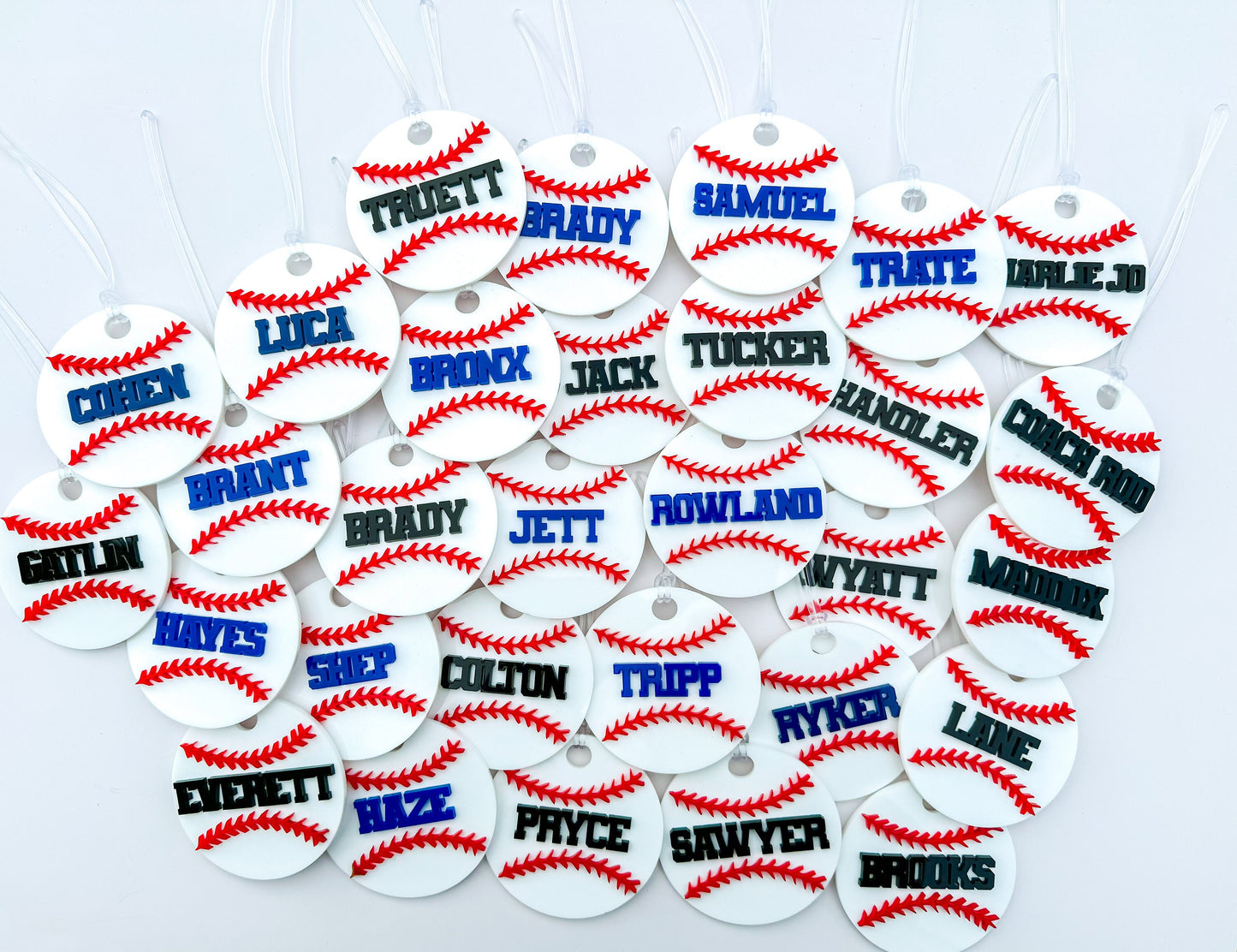 Personalized Baseball Bag Tag