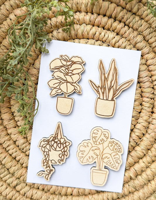 Set of 4 Plant Magnets