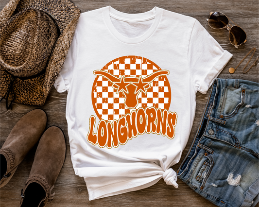 Preppy Longhorn Graphic Tee